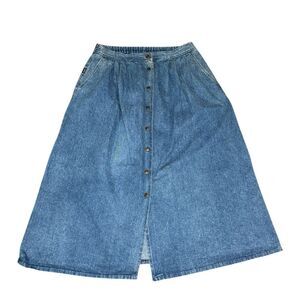 Sasoon Vintage Button Down Skirt Size 32
